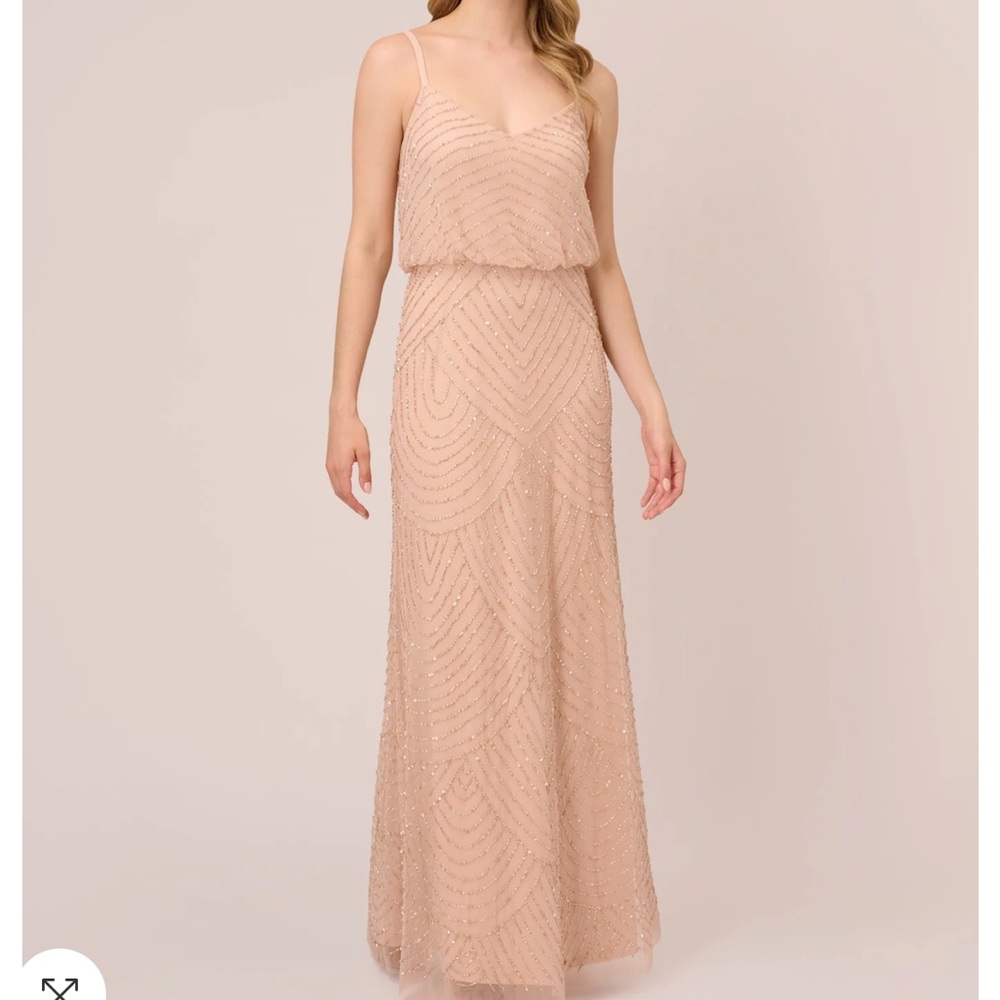 Pink Sequin Embellished Gown for Weddings / Prom / Formal